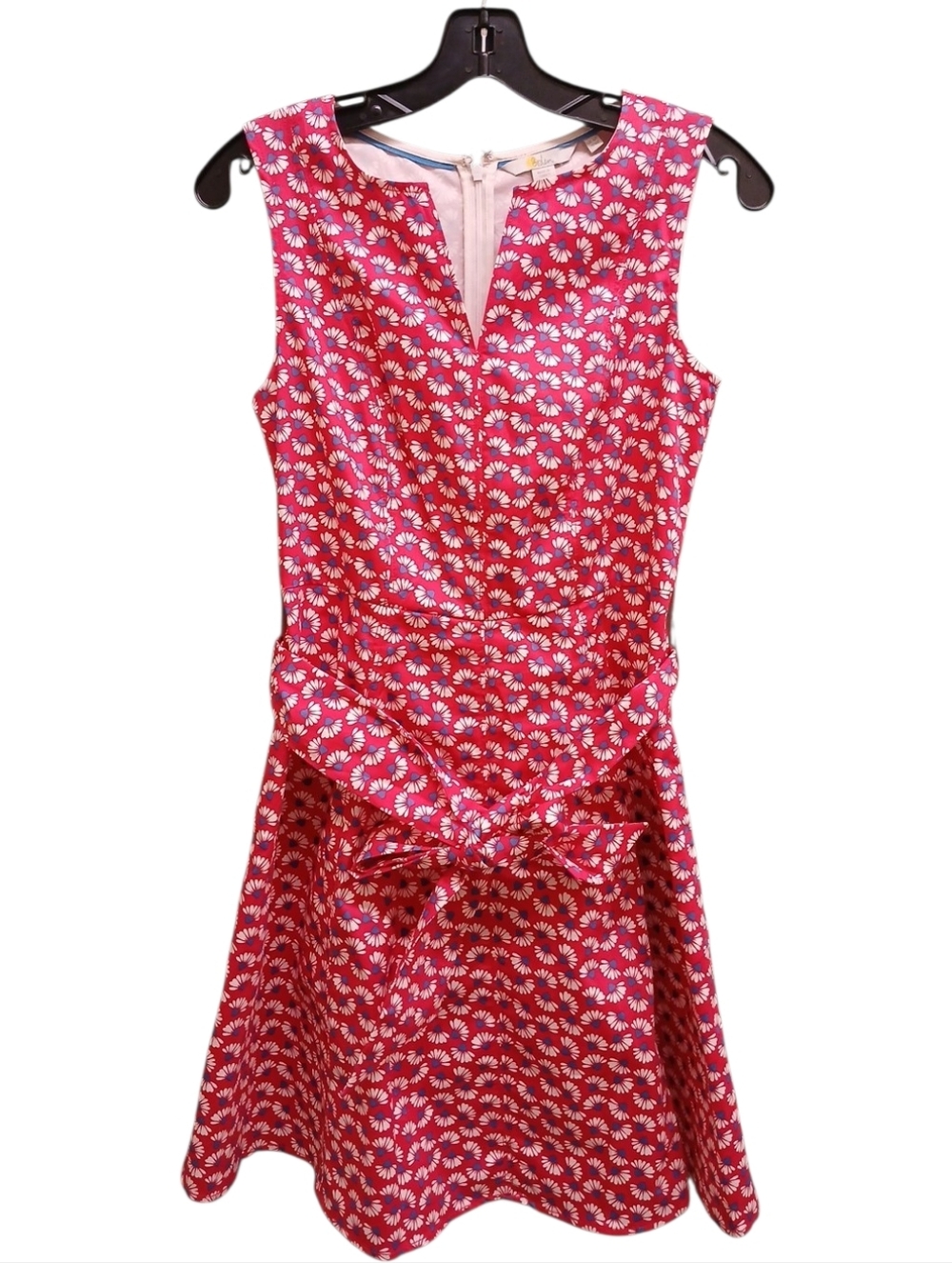 Boden Belted Floral Sleeveless Fit-and-Flare Dress Size 2 Petite